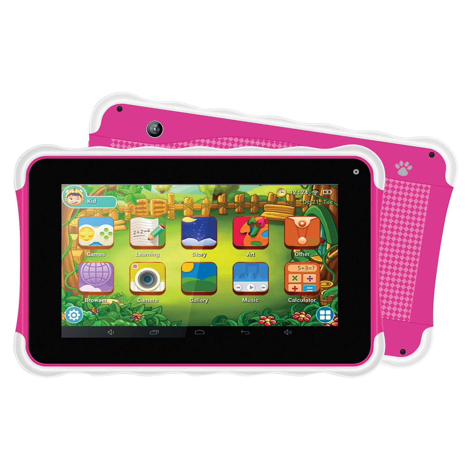Supersonic Sc 774kt Pink 7 Inch Tablet With Android Oreo Go And Bluetooth Pink Walmart Com