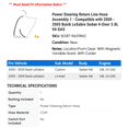 thumbnail image 2 of Power Steering Return Line Hose Assembly 1 - Compatible with 2000 - 2005 Buick LeSabre Sedan 4-Door 3.8L V6 GAS - Autopart Premium, 2 of 2