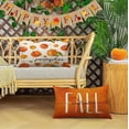thumbnail image 6 of Fall Throw Pillow Covers 12x20 Set of 4 Thanksgiving Pumpkin Pillow Covers Orange Autumn Pillow Case Halloween Cushion Covers Outdoor Sofa Couch Home Decorations 12x20 Inch, 6 of 6