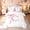 White Pink C, variant on meiyoeat Pink Bow Letter T Twin Bedding for Girls, Dreamy Princess Style Bedding Comforter Set, Pink Reversible, 7pcs