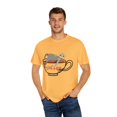 thumbnail image 4 of Vintage Sloffee Coffee Enthusiasts Graphic Gift | Cute Caffeinated Sloths Gags Men Womens Unisex Garment-Dyed T-shirt, 4 of 4