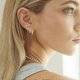 thumbnail image 4 of Women's gold earrings Fashion gold stud earrings Small gold hoop earrings set Everyday ear bone earrings, 4 of 4