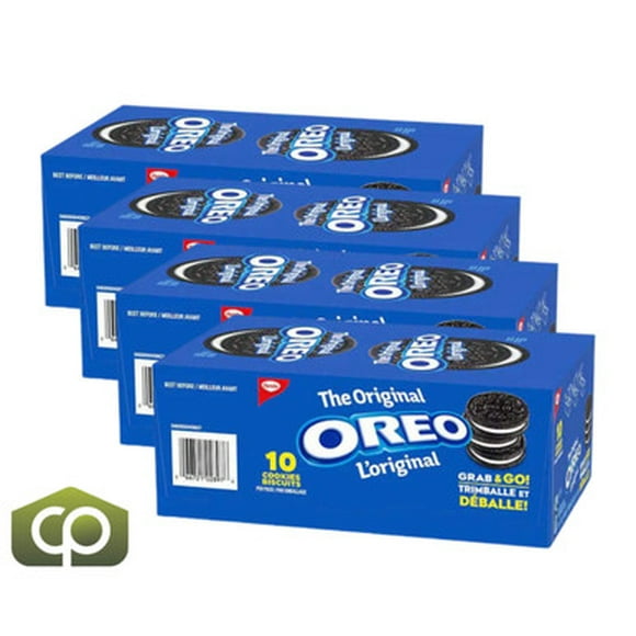 Oreo les Biscuits Originaux, 10 113 g - Délice de Collation Intemporel (4/caisse)