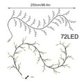 thumbnail image 2 of EIMELI 72LEDs Willow Vine String Lights 8 Lighting Modes Vine Lights DIY Decorative Tree Branch Lights with Remote Control 2.5M Warm White, 2 of 9