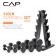 thumbnail image 2 of Juego de mancuernas CAP de 68 kg, recubiertas, de 12 lados, con rack, 2 of 8