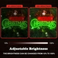 thumbnail image 4 of Merry Christmas Neon Sign Red Green Led Neon Lights for Wall Decor Light Up Signs for Bedroom Home Party Christmas Holiday Decorations Family Kids Gifts-40*19.5cm, 4 of 5