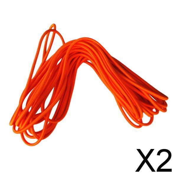 Cuerda Elástica Elástica De 2x6mm, Cordón De Choque, Para Portaequipajes, Estable, Naranja, 5m 2 piezas