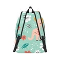 thumbnail image 6 of Rocae Elephant and Flowers for Durable Canvas Backpack Leisure Large Bag Travel Rucksack Multi-function Backpack Medium, 6 of 8