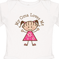 thumbnail image 4 of Inktastic My Oma Loves Me Granddaughter Girls Long Sleeve Baby Bodysuit, 4 of 5