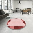thumbnail image 4 of Ahgly Company Machine Washable Indoor Rectangle Transitional Grapefruit Red Area Rugs, 8' x 10', 4 of 7