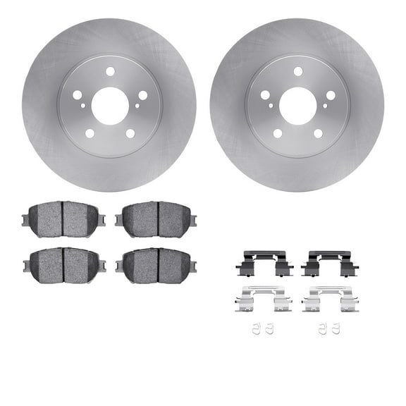 Dynamic Friction Company Front Brake Rotors with 5000 Advanced Brake Pads includes Hardware 6512-76445
