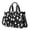 Black Halloween Ghosts Bats and Stars, variant on Black Halloween Ghosts Bats and Stars Canvas Messenger Tote Bag, Work Tote with Multi Pockets & Removable Strap, Magnetic Closure Gifts for Women Men Teacher Nurse