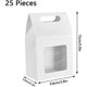 thumbnail image 2 of 25 Pieces Kraft Paper Gift Box, Gift Bag with Window, Paper Bags with Handles, Gift Paper Bag, for Candy, Cookies, Snacks Packaging, 2 of 5