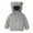 Gray, variant on Toddler Boys Girls Fleece Jacket Zip Up Hoodie Bear Ears Fuzzy Jacket Hooded Teddy Coat Fall Winter Warm Outwear 1-2Y