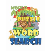 World animals word Search: The Amazing animal word search for kids ages 6-8 100 page (Paperback)(Large Print)