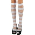 thumbnail image 4 of ToBeInStyle Women's Spandex Knee High Socks with Stripes - White - One Size, 4 of 7