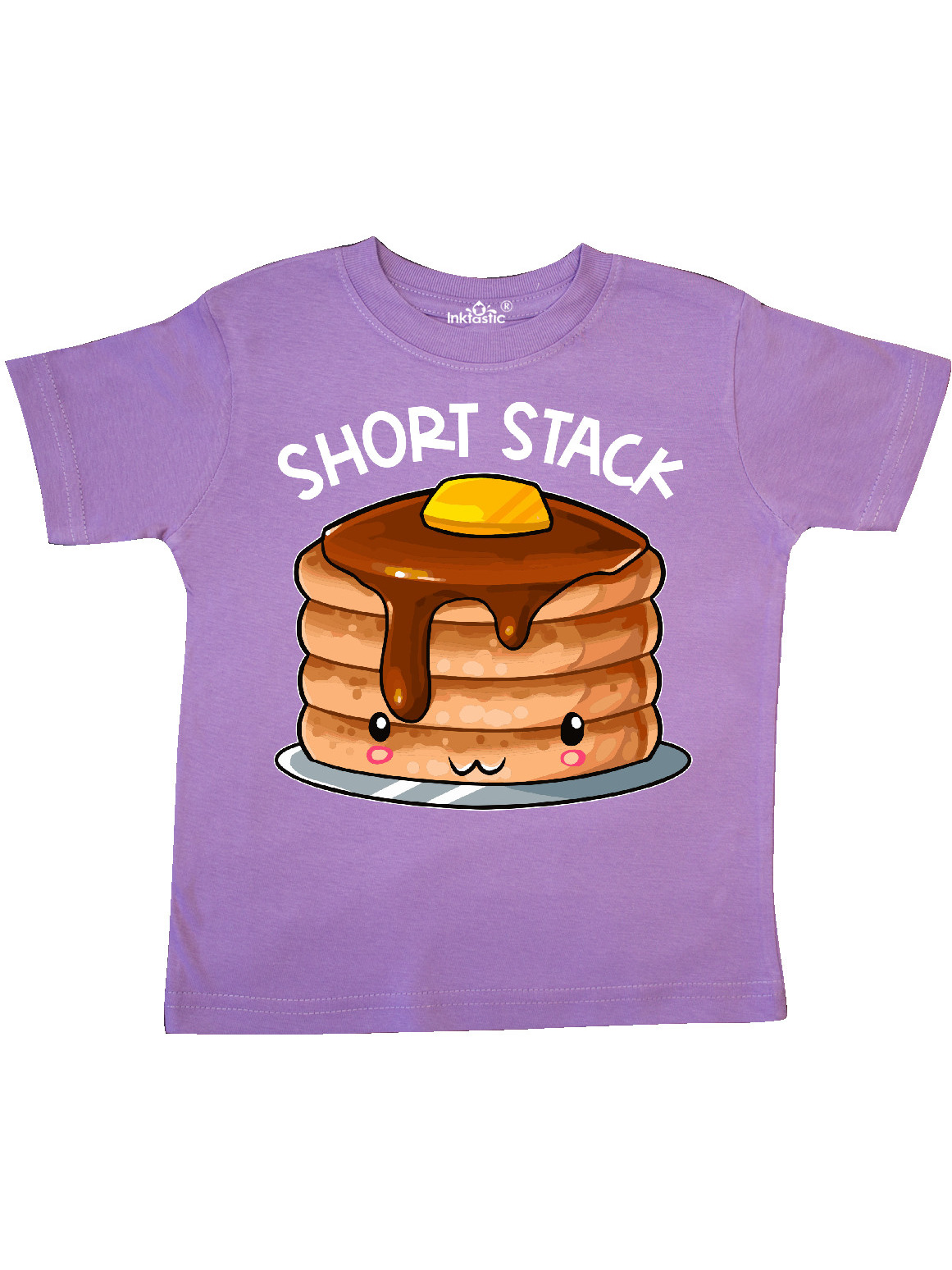 INKtastic Short Stack Cute Pancake Breakfast Toddler TShirt