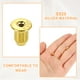 thumbnail image 3 of 4Pcs Respaldos de Aretes, 3mm Respaldo de Aretes en Forma de Bala S925 de Oro, 3 of 6