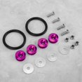 thumbnail image 5 of Colorful Quick Release Fasteners Rubber Rings Kit for Car Bumper Trunk Mud Guard Lid (Purple), 5 of 5