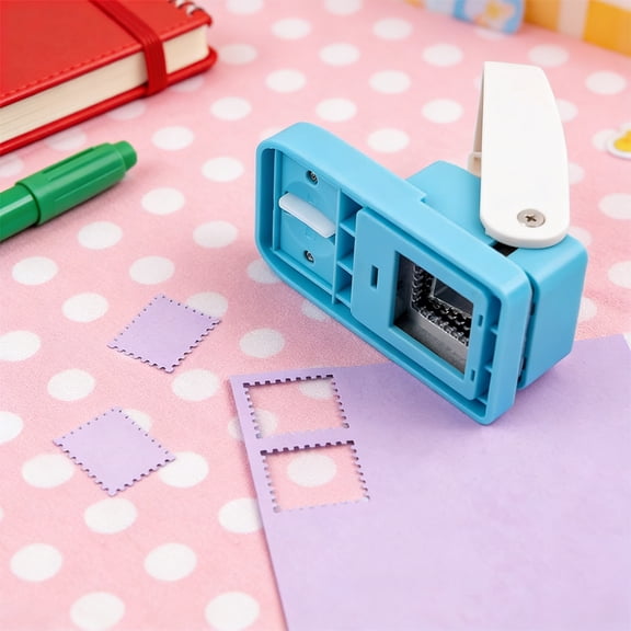 Postage Stamp Shape Paper Punch Effortless Craft Hole Puncher for DIY Scrapbooking Card Making Decorative Arts and Crafts Tool