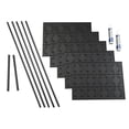 thumbnail image 1 of FASÄDE Chain Decorative Vinyl Backsplash 15 sq ft Kit in Matte Black, 1 of 6