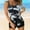 J-Dark Gray, variant on Tankini Swimsuits for Women Supportive Bikini Tops for Large Bust 2024 Summer Two Piece Short Set Bathing Suit for Women Bathing Suits Print Sling Swim Tank Top with Shorts Beach Swimwear