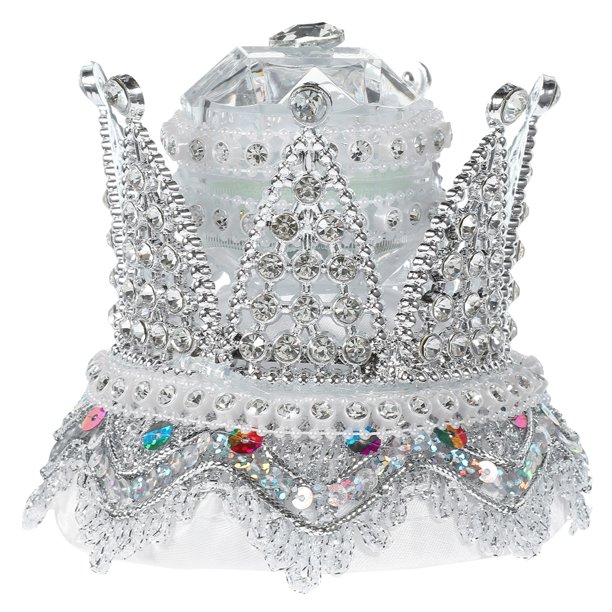 KAKOWELY Caja para anillos de boda, joyero con forma de corona, joyero, joyero, soporte para anillos de boda