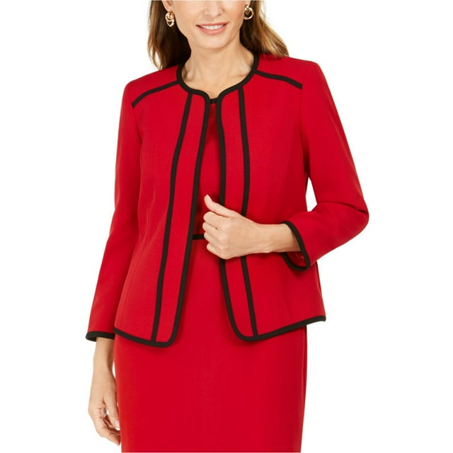 Kasper Veste de Tailleur Rouge pour Femme pour le Travail Taille 6P - Tout