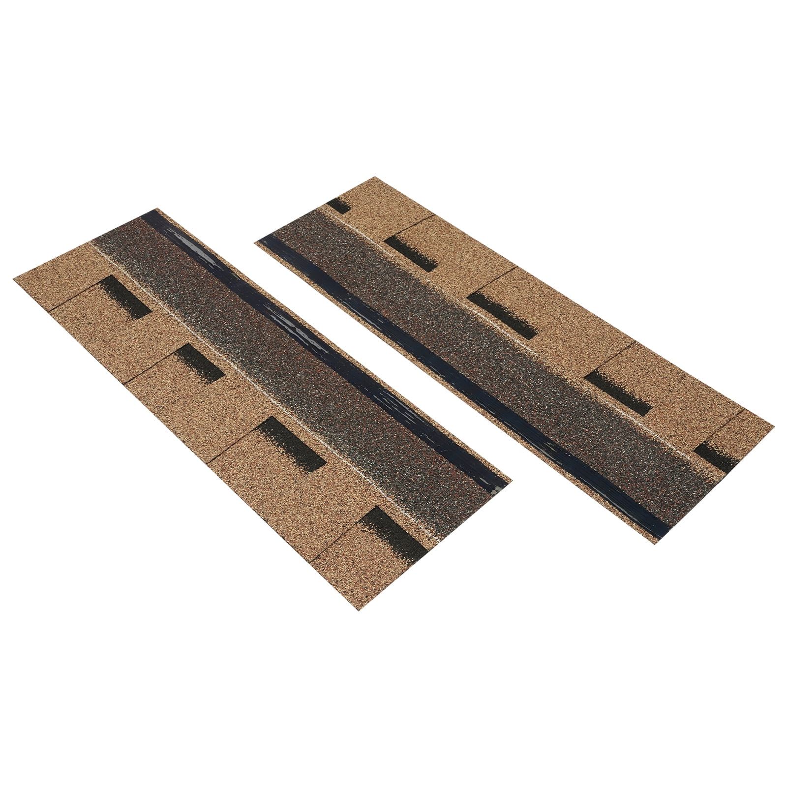 Roofing Shingles, Asphalt Shingles Roof Tiles, 16Pcs Asphalt Roof Shingles (Gold)