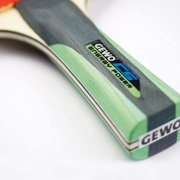 GEWO CS Energy Power Pre-Assembled Table Tennis Racket, ITTF Approved Ping Pong Paddle, 5-Ply Wood Blade, 1.8 mm Sponge, Flared Handle