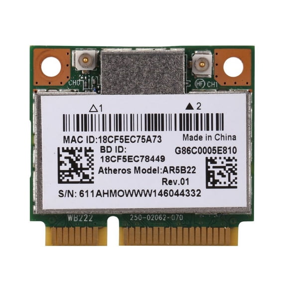 Ar5b22 2.4/5GHz Dual band WiFi card 802.11ac Bluetooth 4.0 wireless WLAN card for Lenovo Y400 Y500 y410p S215 u330 u430