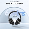 thumbnail image 5 of KVIDIO Bluetooth Headphones, Wireless Headphones with Microphone, 65H Running Time, over-Ear Headphones for Computer Laptop Travel Home Office PC (Black), 5 of 11
