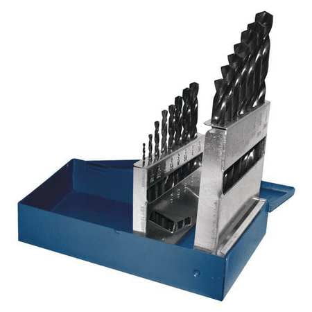 UPC 081838240158 product image for CENTURY DRILL AND TOOL 24015 Black Oxide Drill Index, 15 Pc Set G4078831 | upcitemdb.com