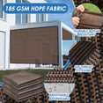 thumbnail image 3 of HOMEYA Shade Cloth,10x6.6FT Durable 90% Sunblock Shade Net with Grommets,Pergola Shade Cover Canopy for Garden Plants, Kennel,Patio, 3 of 20