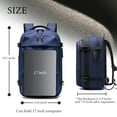 thumbnail image 5 of Kahopy Vacuum Backpack for Travel, 60L Expandable Compression Bag with Electric Vacuum Pump, Water Resistant and Anti Theft(Blue), 5 of 6