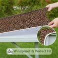 thumbnail image 6 of Brown and Black Leopard Print Square Fitted Tablecloth with Elastic Edge,Square Table Cover,Washable Elastic Table Cover for Home Kitchen Party Decor 34"x34", 6 of 6