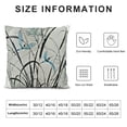 thumbnail image 5 of YINGXI Decorative Throw Pillow Case, on and Flourishing Nature Print, for Couch Living Room Car,Beige Black 12x12in, 5 of 5