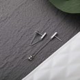 thumbnail image 5 of Liangnv Pendientes De Cadena Pendientes De Plata De Ley Pendientes De Barra con Cadena Pendientes Colgantes Pendientes De Oro para Mujer Plata -, 5 of 5