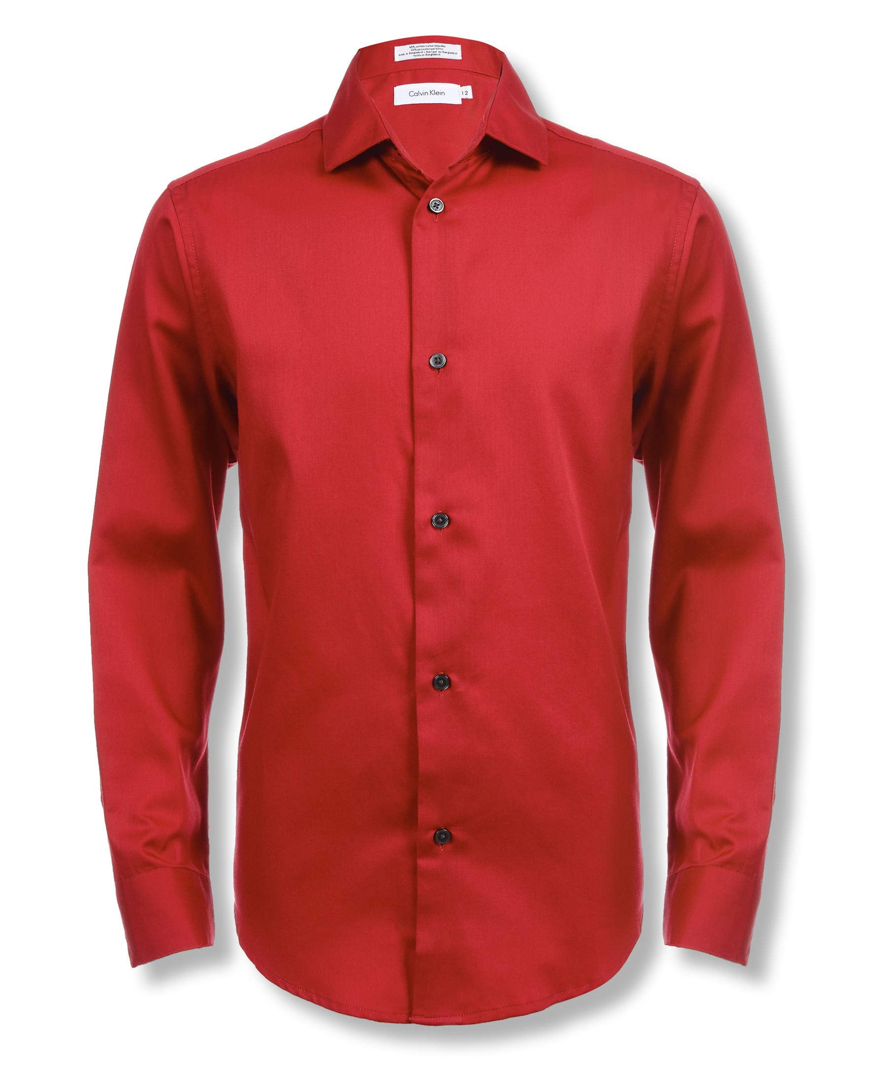 calvin klein red dress shirt