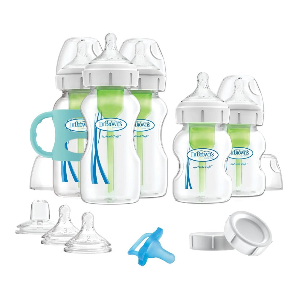 Dr. Brown's Options+ Wide-Neck Anti-Colic Baby Bottle Gift Set - 0-6 Months
