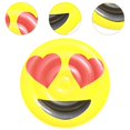 thumbnail image 2 of Inflatable Pool Raft Pool Lounger Round Shaped for Water Park Beach Vacation Laughing with Tears-Heart Eyes-, 2 of 3