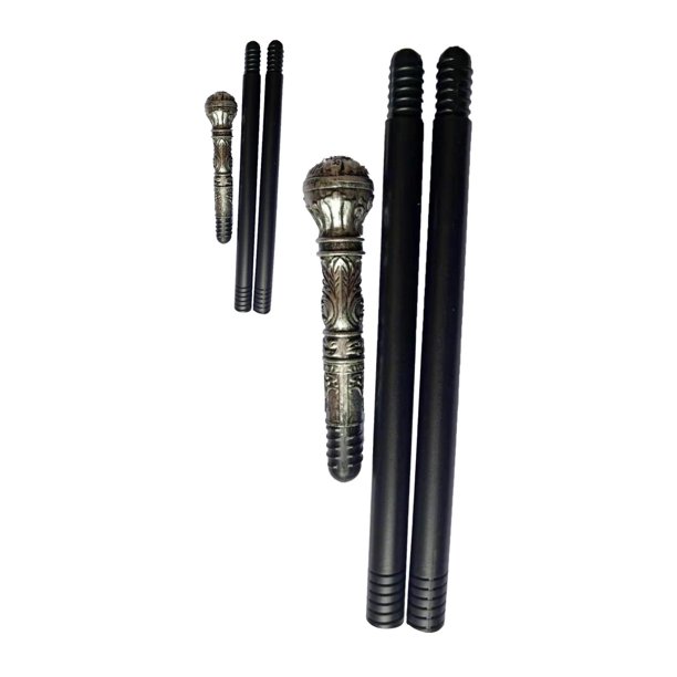 Accesorios de bastón para Halloween perfecl cetro para disfraz Plata antigua