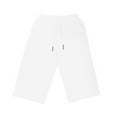 thumbnail image 4 of HAOTAGS Summer Capris Pants for Boys Girls, Casual Outdoor Cotton Linen Beach Shorts Cropped Pants White 4-5Years, 4 of 8