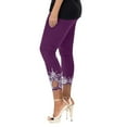 thumbnail image 2 of TrendOFT Waisted Leggings for Women No See Through Tummy Control Cycling Workout Yoga Pants Purple XXXL, 2 of 7