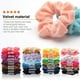 thumbnail image 3 of 50x Mujeres Scrunchies de Cabello Floral Elástico Cinta para el cabellero Headwraps con lazo para Niñas Mujeres	* Yuyangstore coleteros de terciopelo para el cabello, 3 of 8