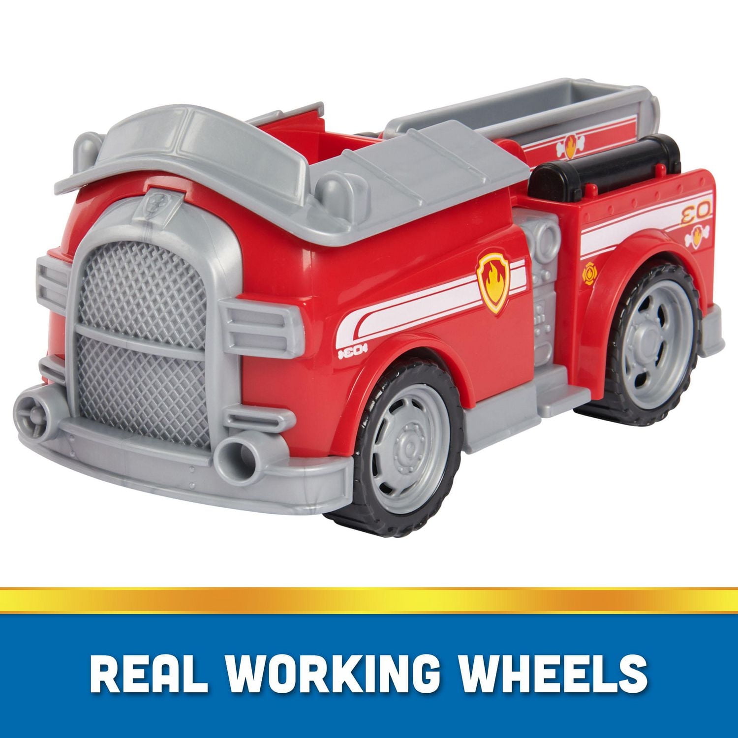 PAW Patrol, Marshall’s Firetruck, Toy Truck with Collectible Action Figure, Sustainably Minded Kids Toys for Boys & Girls Ages 3 and Up