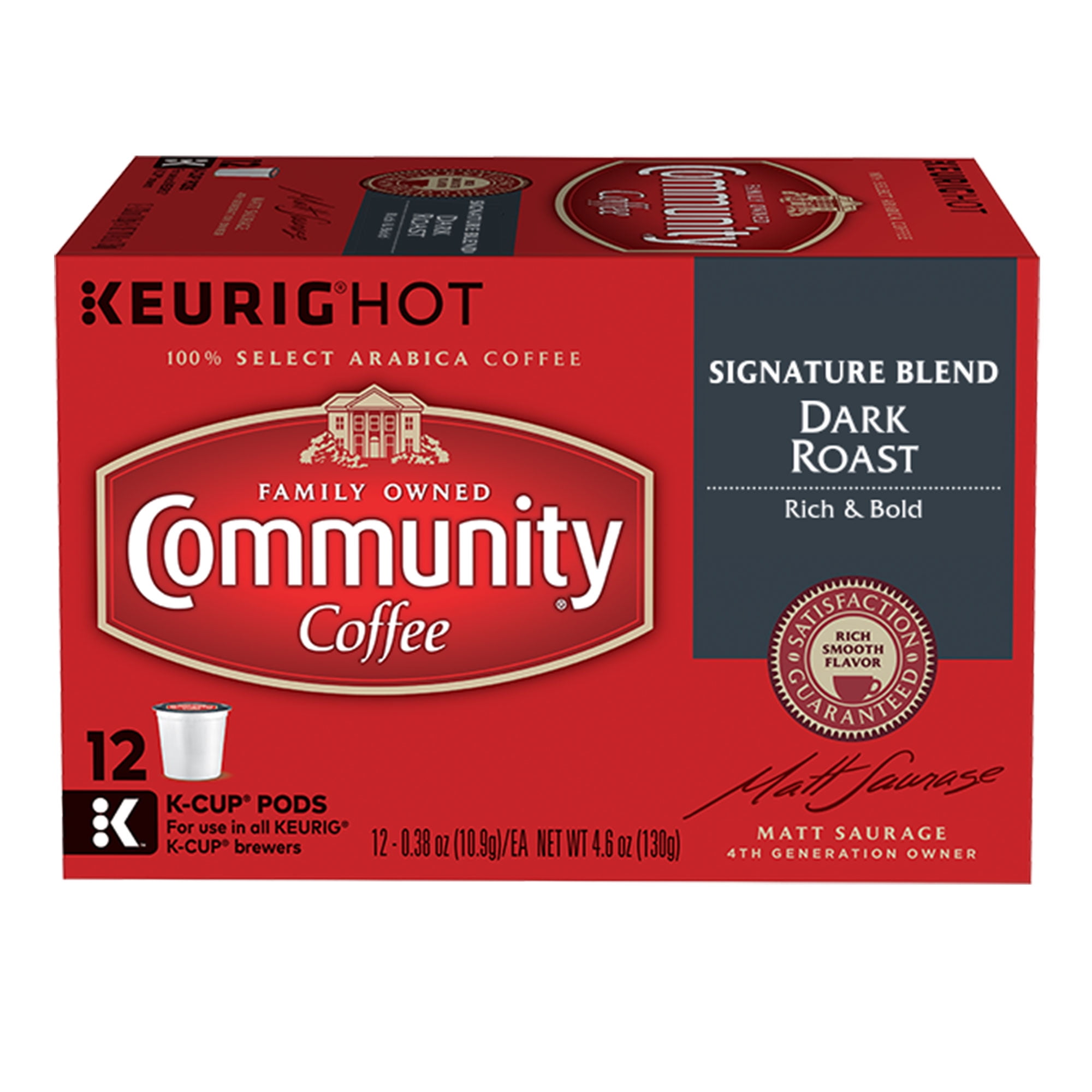 Community Coffee KCup Pods, Signature Blend, 12 Count, 3 Pack
