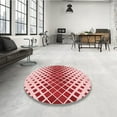 thumbnail image 3 of Ahgly Company Indoor Round Patterned Pink Area Rugs, 8' Round, 3 of 6