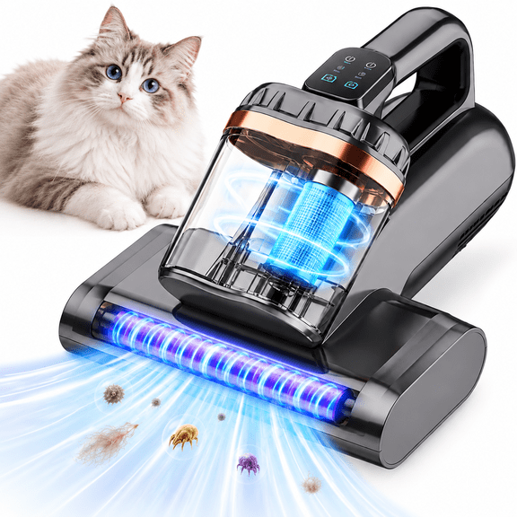 EXLUVON Mattress Vacuum Cleaner, 15kPa Bed Vacuum Cleaner, Powerful Handheld Vacuums for Bed