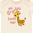 thumbnail image 4 of Inktastic My Grandpa Loves Me Cute Giraffe Boys or Girls Baby Bodysuit, 4 of 5